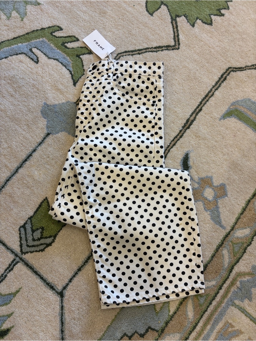 Frame Denim Polka Dot crop jeans - Picture 5 of 5
